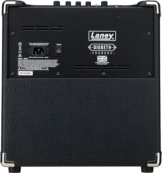 open zoom image for Laney DBF30 Digbeth Foundry Bass Combo Amplifier (30 Watts, 1x8"), New, Action Position Back
