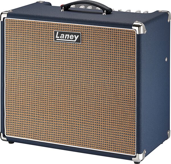 open zoom image for Laney LFSUPER60-112 Lionheart Foundry Guitar Combo Amplifier with Built-In Effects (60 Watts, 1x12"), Blue, Action Position Back
