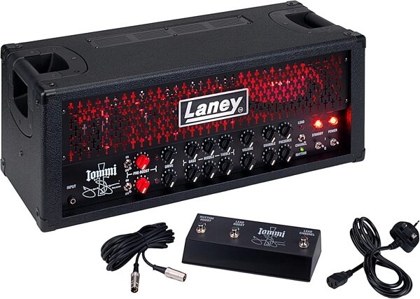 open zoom image for Laney BCC-TI100 Tony Iommi Signature Guitar Amplifier Head, New, Action Position Back