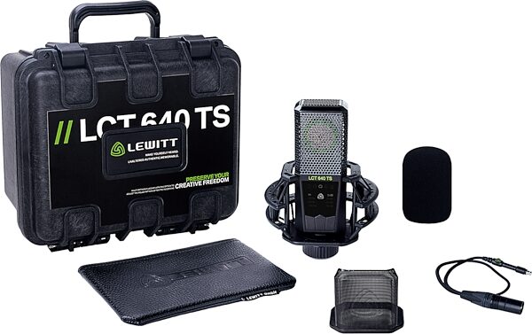 open zoom image for Lewitt LCT 640 TS Multi-Pattern Large-Diaphragm Condenser Microphone, New, Main with all components Front