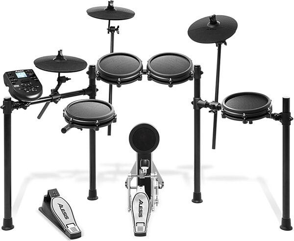 open zoom image for Alesis Nitro Mesh Kit Electronic Drum Kit, 8-Piece, Detail Front-