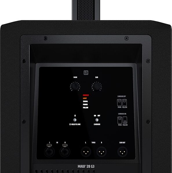 open zoom image for LD Systems MAUI 28 G3 Compact Powered PA System, Black, Action Position Back