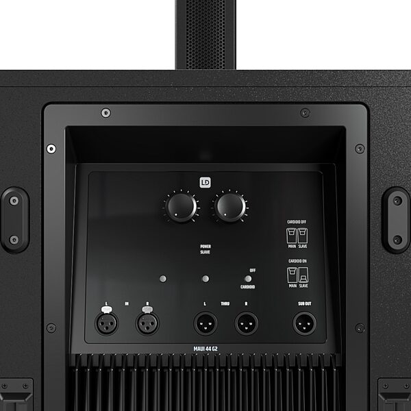 open zoom image for LD Systems MAUI 44 G2 Powered Column PA System, Black, Rear Panel Detail