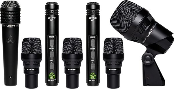 open zoom image for Lewitt Beatkit Pro 7-Piece Drum Microphone Kit, New, Action Position Back