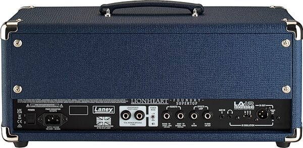 open zoom image for Laney Lionheart LF-SUPERTOP Foundry Guitar Amplifier Head (120 Watts), New, Action Position Back