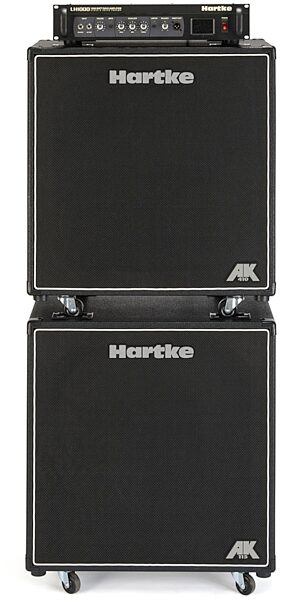 open zoom image for Hartke AK115 Bass Cabinet (400 Watts, 1x15"), Stack (With Optional LH1000 and AK410 Cabinet)
