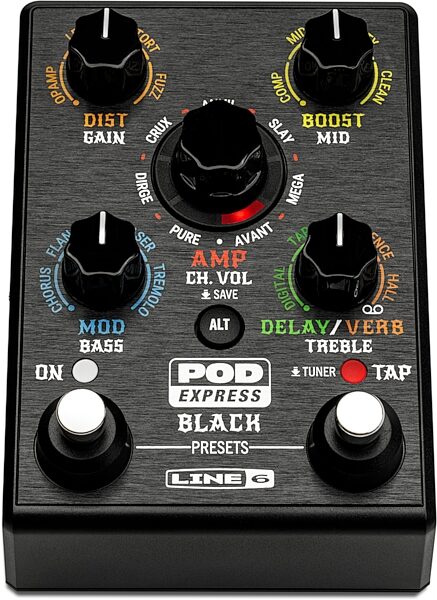 open zoom image for Line 6 POD Express Black Amp and Effects Processor Pedal, New, Action Position Back