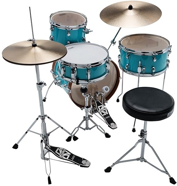 open zoom image for Tama LJLK48S Club Jam Drum Shell Kit, 4-Piece, Aqua Blue, View