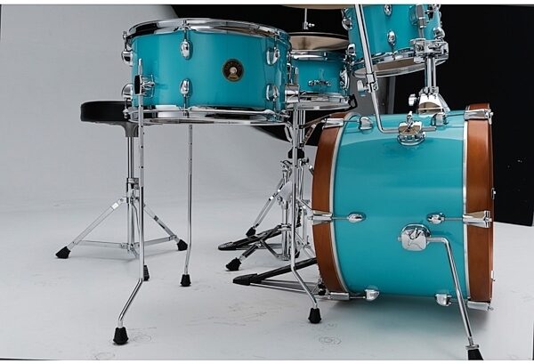 open zoom image for Tama LJLK48S Club Jam Drum Shell Kit, 4-Piece, Aqua Blue, View