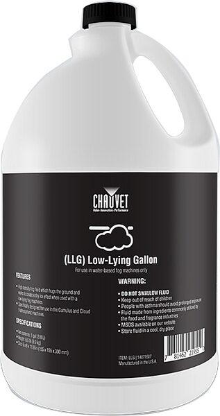 open zoom image for Chauvet DJ Low Lying Fog Fluid, New, Action Position Back
