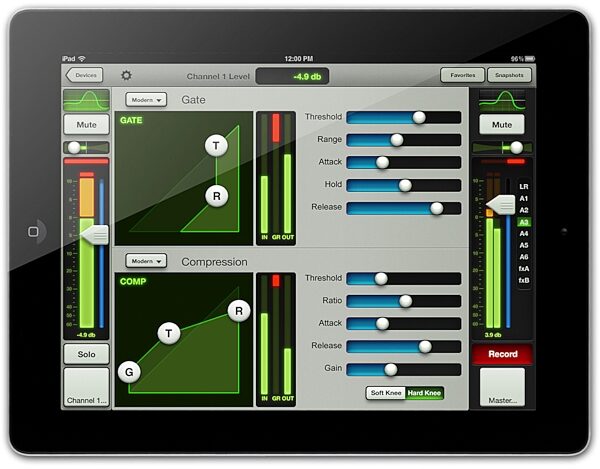 open zoom image for Mackie DL1608 Digital iPad Controlled Mixer (with 30-Pin Dock Connector), Gate View