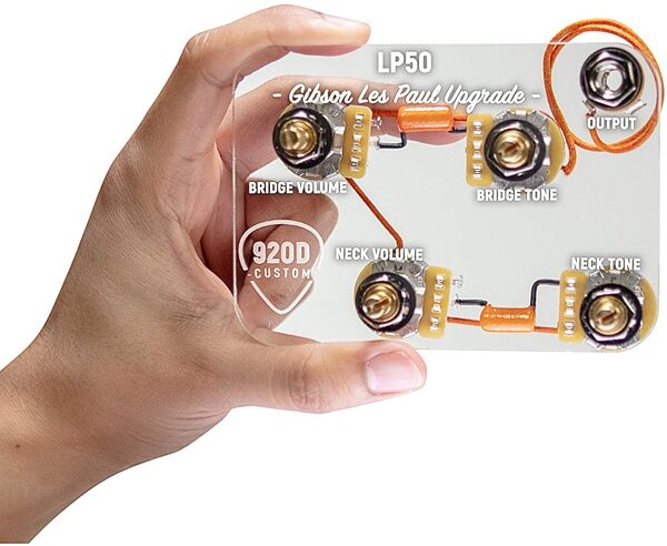 open zoom image for 920D Custom LP50-L Les Paul Wiring Harness Upgrade, New, Action Position Front