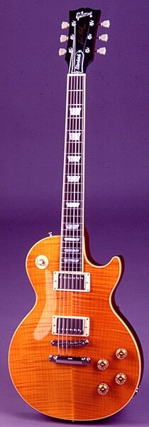 open zoom image for Gibson Les Paul Standard Electric Guitar with 50s Neck (with Case), Translucent Amber