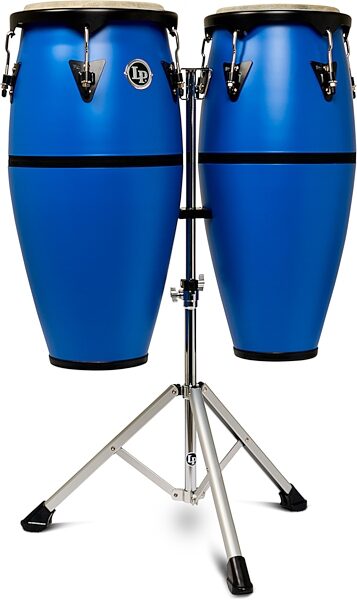 open zoom image for Latin Percussion Discovery 646 II Conga Set (with Stand), Blue, Main