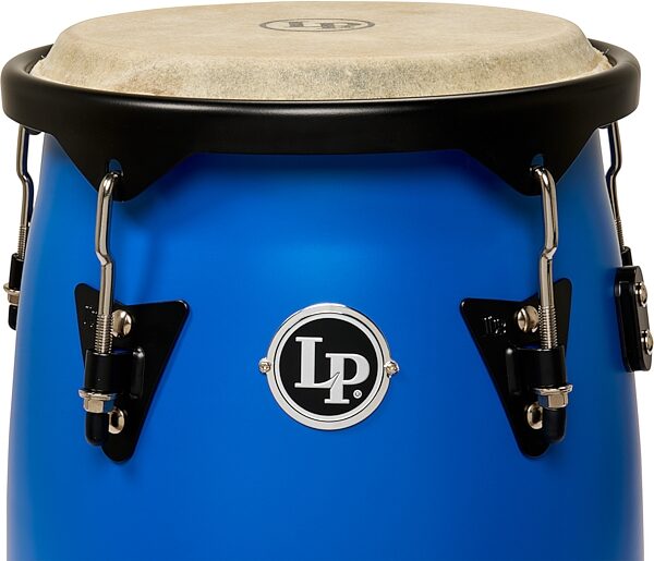 open zoom image for Latin Percussion Discovery 646 II Conga Set (with Stand), Blue, Action Position Back