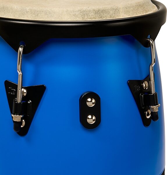 open zoom image for Latin Percussion Discovery 646 II Conga Set (with Stand), Blue, Action Position Back