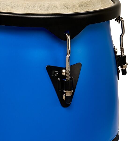 open zoom image for Latin Percussion Discovery 646 II Conga Set (with Stand), Blue, Action Position Back