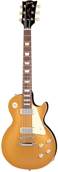 open zoom image for Gibson Les Paul Studio '70s Tribute Electric Guitar with Gig Bag, Satin Gold