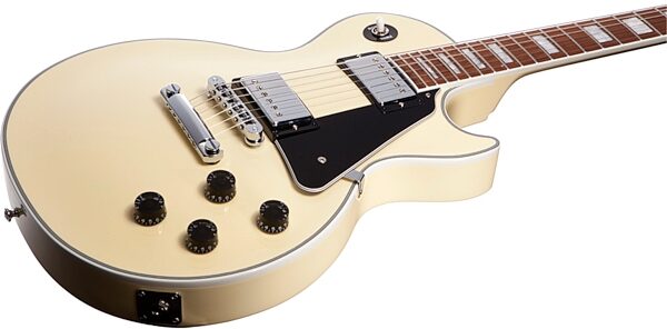 open zoom image for Gibson Les Paul Custom Classic Limited Edition Electric Guitar with Case, Cream Closeup