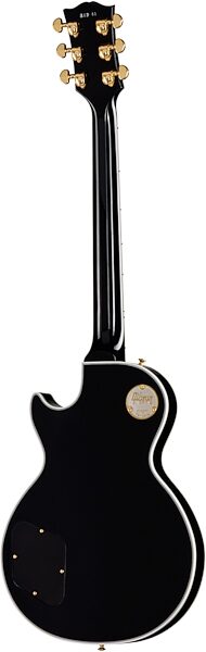 open zoom image for Gibson Custom Shop Les Paul Long Scale Electric Guitar (with Case), Ebony, Action Position Back
