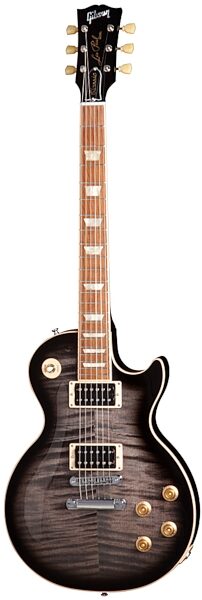 open zoom image for Gibson Limited Edition Les Paul Classic Plus Electric Guitar with Case, Transparent Ebony Burst