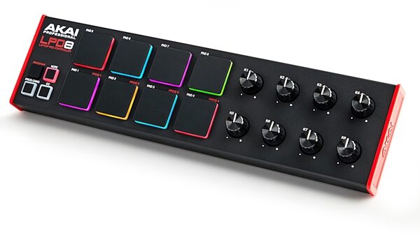 open zoom image for Akai LPD8 MK2 USB MIDI Laptop Pad Controller, Open Box (Like New), Action Position Back