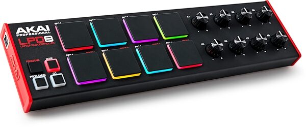 open zoom image for Akai LPD8 MK2 USB MIDI Laptop Pad Controller, Open Box (Like New), Action Position Back