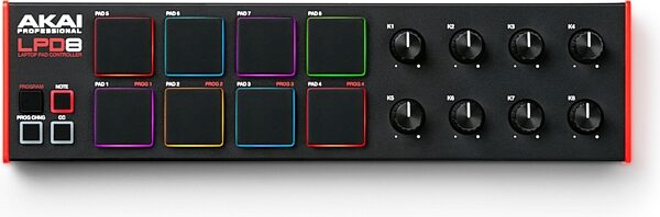 open zoom image for Akai LPD8 MK2 USB MIDI Laptop Pad Controller, Open Box (Like New), Action Position Back