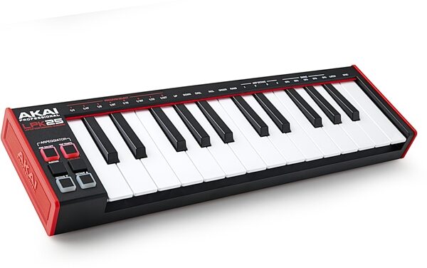 open zoom image for Akai LPK25 MK2 USB MIDI Laptop Performance Keyboard, New, Action Position Back