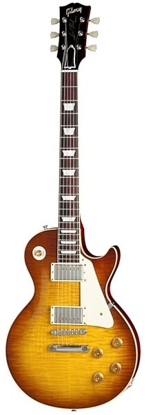 open zoom image for Gibson Custom 1959 Les Paul Standard Reissue Electric Guitar (with Case), Iced Tea Burst