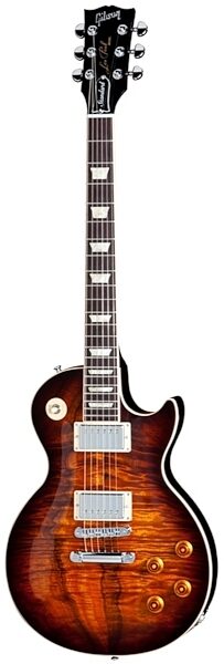 open zoom image for Gibson Les Paul Standard Figured Koa Electric Guitar (with Case), Desert Burst-