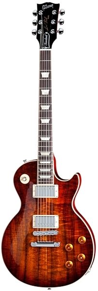 open zoom image for Gibson Les Paul Standard Figured Koa Electric Guitar (with Case), Tea Burst