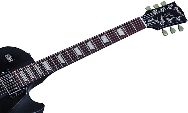 open zoom image for Gibson 2016 Les Paul Studio Faded T Electric Guitar (with Gig Bag), Satin Ebony 4