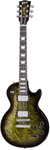 open zoom image for Gibson Les Paul Studio Swirl Electric Guitar with Case, Green Swirl Burst