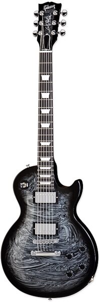 open zoom image for Gibson Les Paul Studio Swirl Electric Guitar with Case, Silver Swirl Burst