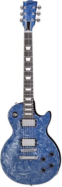 open zoom image for Gibson Les Paul Studio Swirl Electric Guitar with Case, Blue Swirl