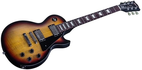 open zoom image for Gibson 2016 Les Paul Studio Faded T Electric Guitar (with Gig Bag), Faded Fireburst Closeup