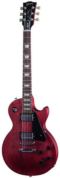 open zoom image for Gibson 2016 Les Paul Studio Faded T Electric Guitar (with Gig Bag), Worn Cherry