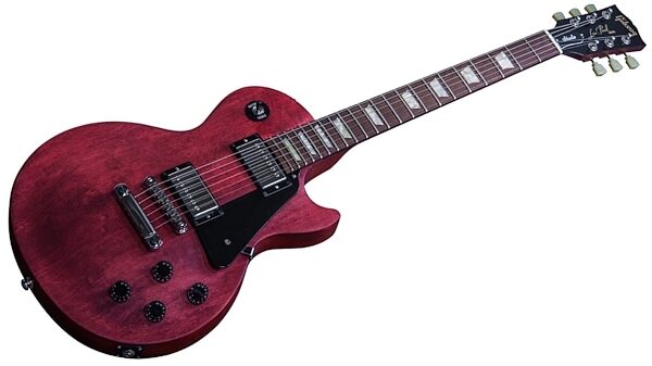 open zoom image for Gibson 2016 Les Paul Studio Faded T Electric Guitar (with Gig Bag), Worn Cherry 2