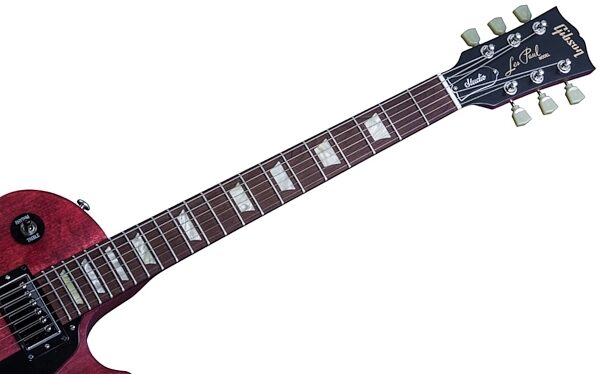open zoom image for Gibson 2016 Les Paul Studio Faded T Electric Guitar (with Gig Bag), Worn Cherry 3