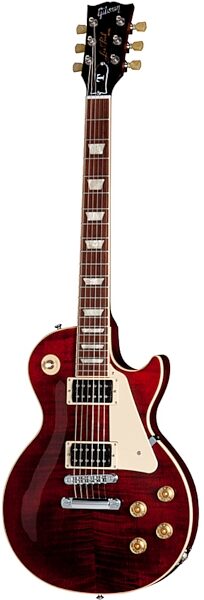 open zoom image for Gibson Les Paul Signature T Min-ETune Electric Guitar (with Case), Wine Red