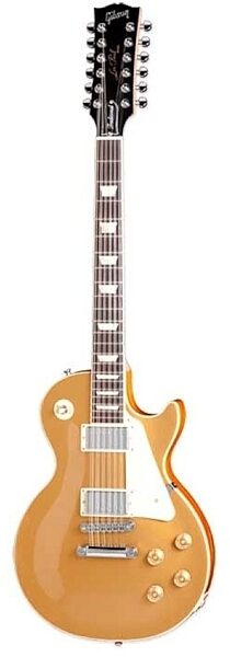 open zoom image for Gibson HR Les Paul Traditional 12-String Electric Guitar (with Case), Gold Top
