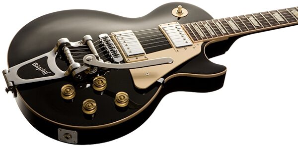 open zoom image for Gibson Les Paul Traditional Electric Guitar with Bigsby Tremolo and Case, Glamour View