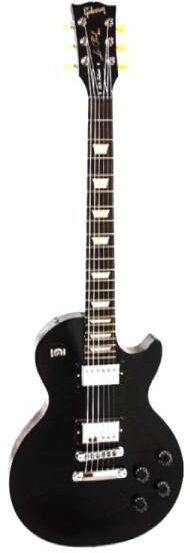 open zoom image for Gibson Les Paul '60s Tribute Min-ETune Electric Guitar (with Gig Bag), Ebony
