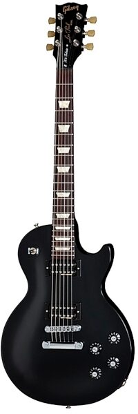 open zoom image for Gibson Les Paul '70s Tribute Min-ETune Electric Guitar (with Gig Bag), Ebony