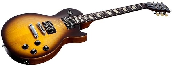 open zoom image for Gibson Les Paul '70s Tribute Min-ETune Electric Guitar (with Gig Bag), Vintage Sunburst Closeup
