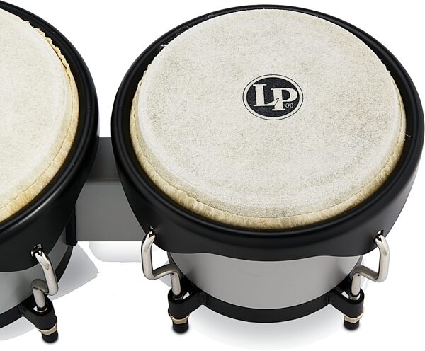open zoom image for Latin Percussion Discovery Bongos (with Gig Bag), Slate Gray, Action Position Back
