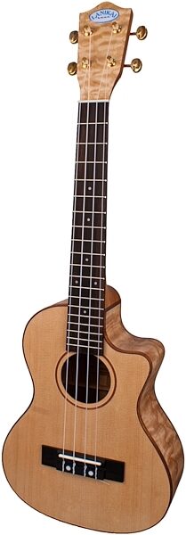 open zoom image for Lanikai LQATCA Tenor Acoustic-Electric Quilt Ash Ukulele, Main