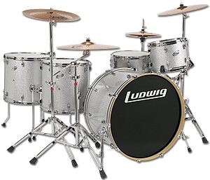 open zoom image for Ludwig LR1365EC Zep Set Accent Custom 5-Piece Drum Set, Main