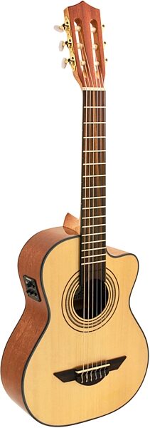 open zoom image for H. Jimenez LR2CE Acoustic-Electric Requinto (with Gig Bag), New, Action Position Back